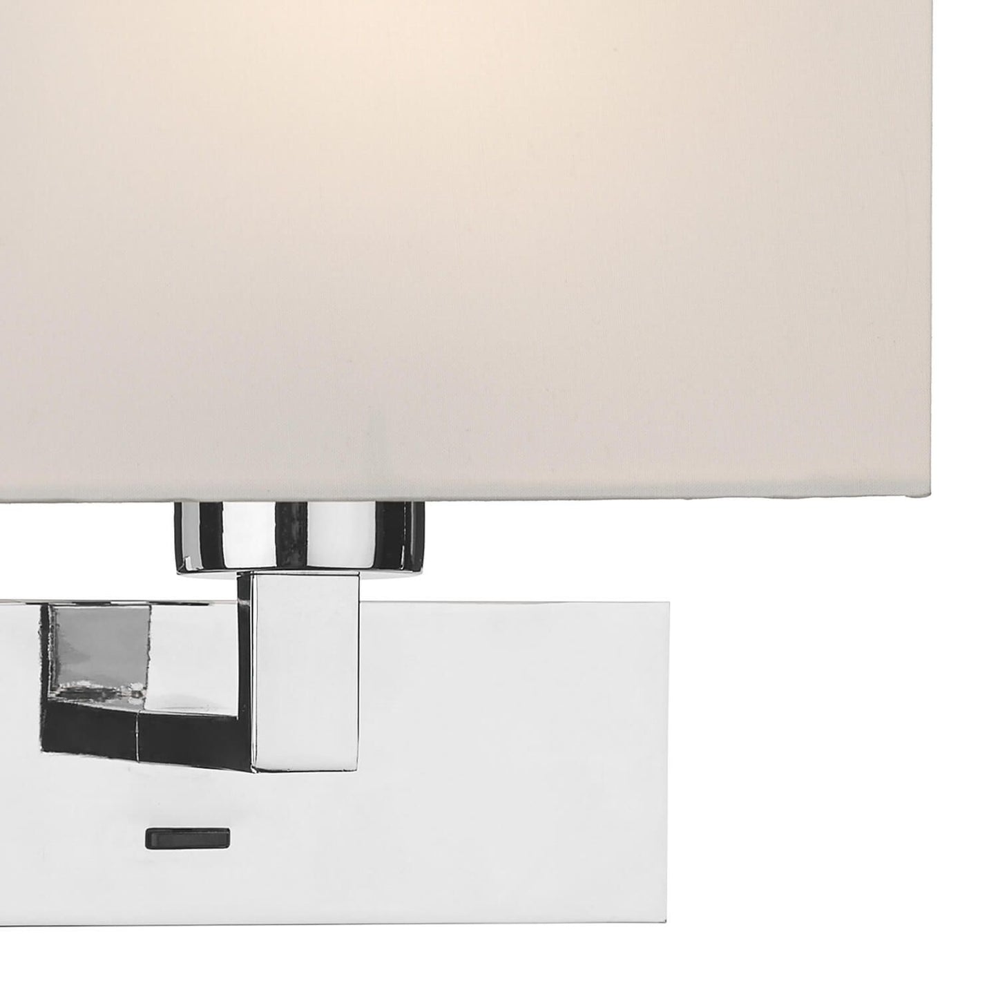 Wall Light In Polished Chrome With Shade