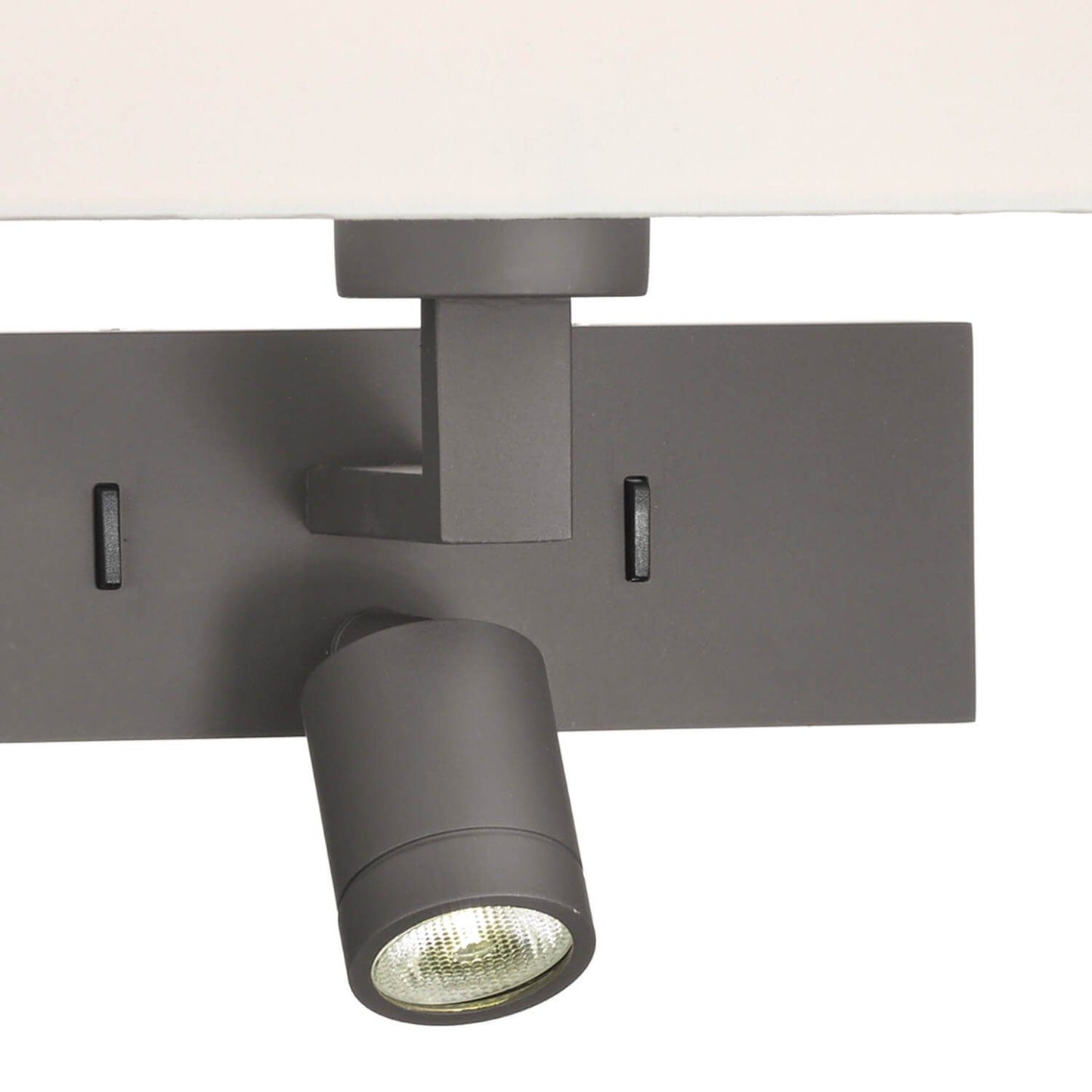 Wall Light With LED In Bronze With Shade