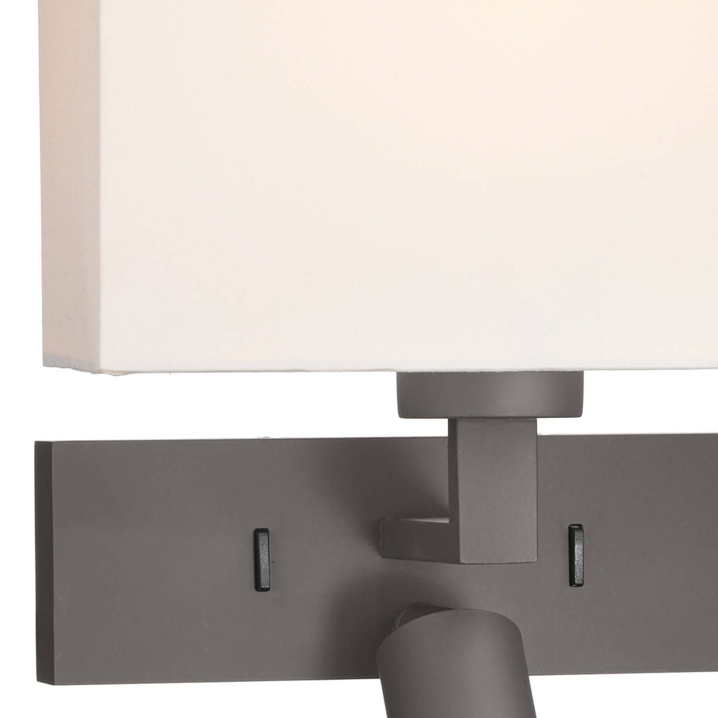 Wall Light With LED In Bronze With Shade