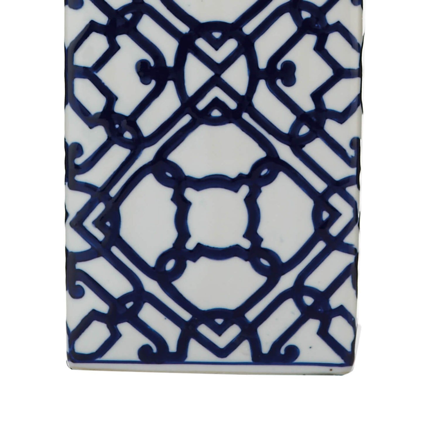 Mystic Table Lamp Blue And White With Shade