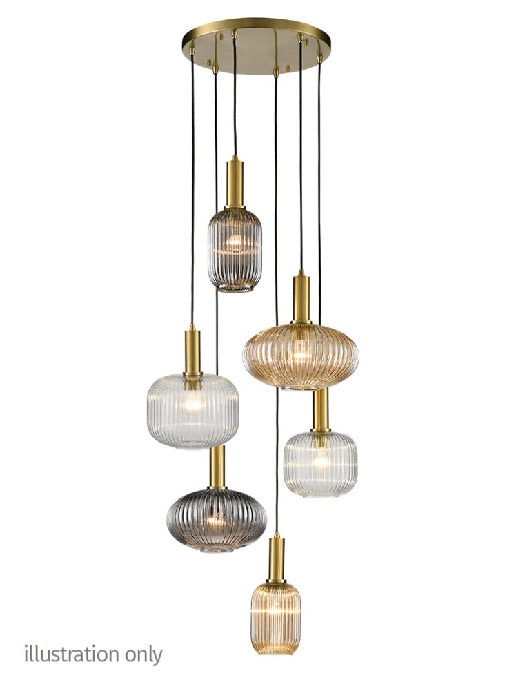 Mezcla 6 light aged brass spreader only