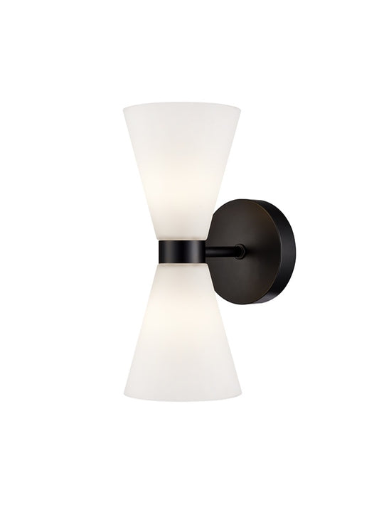 Odeon Matt Black Wall Light