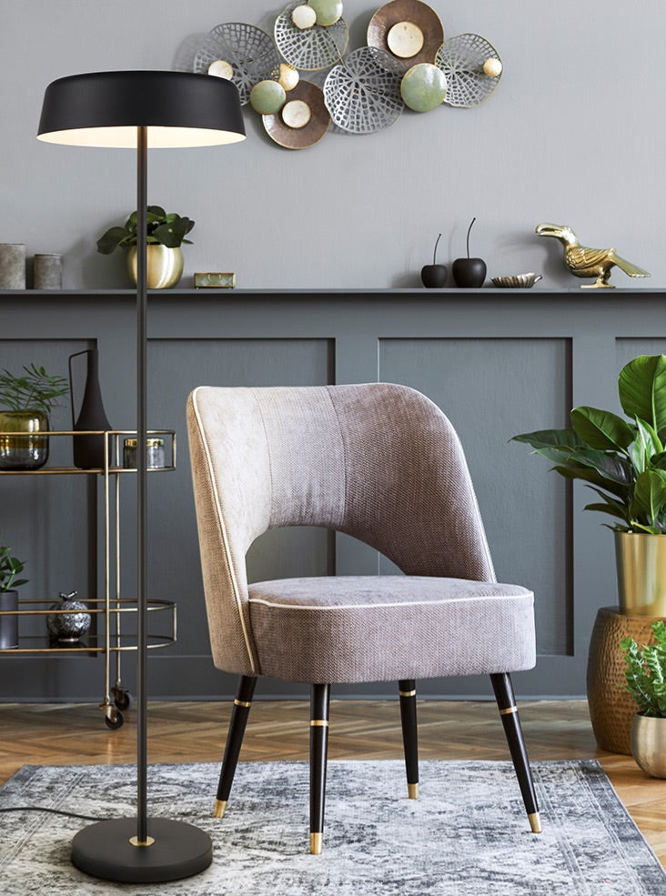 Otto Matt Black Floor Lamp
