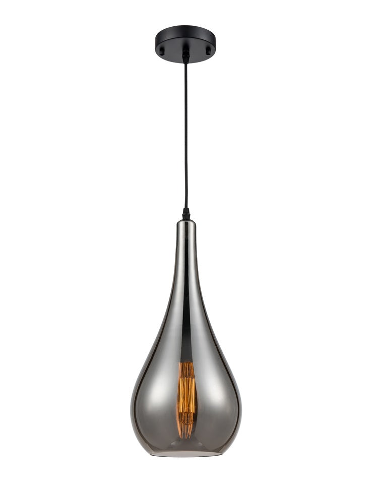 Droplet Smoked Glass Pendant