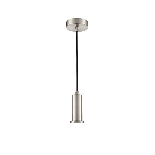 Mezcla Satin Nickel Single Pendant
