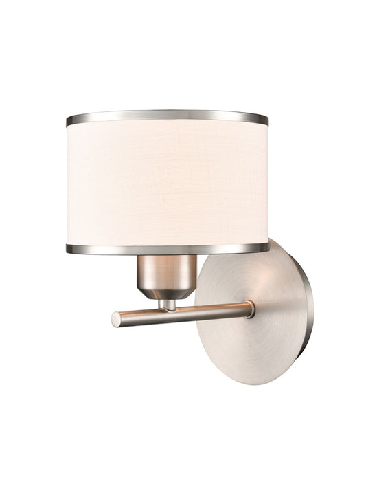 Polaris 1lt Wall Bracket in Satin Nickel