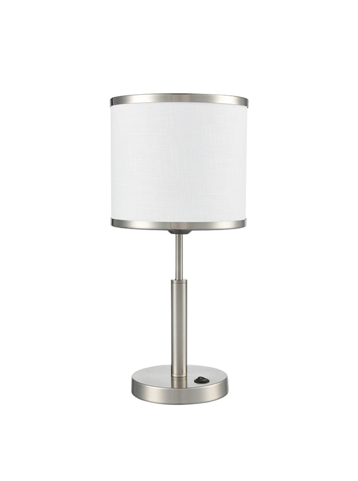 Polaris Satin Nickel Table Lamp