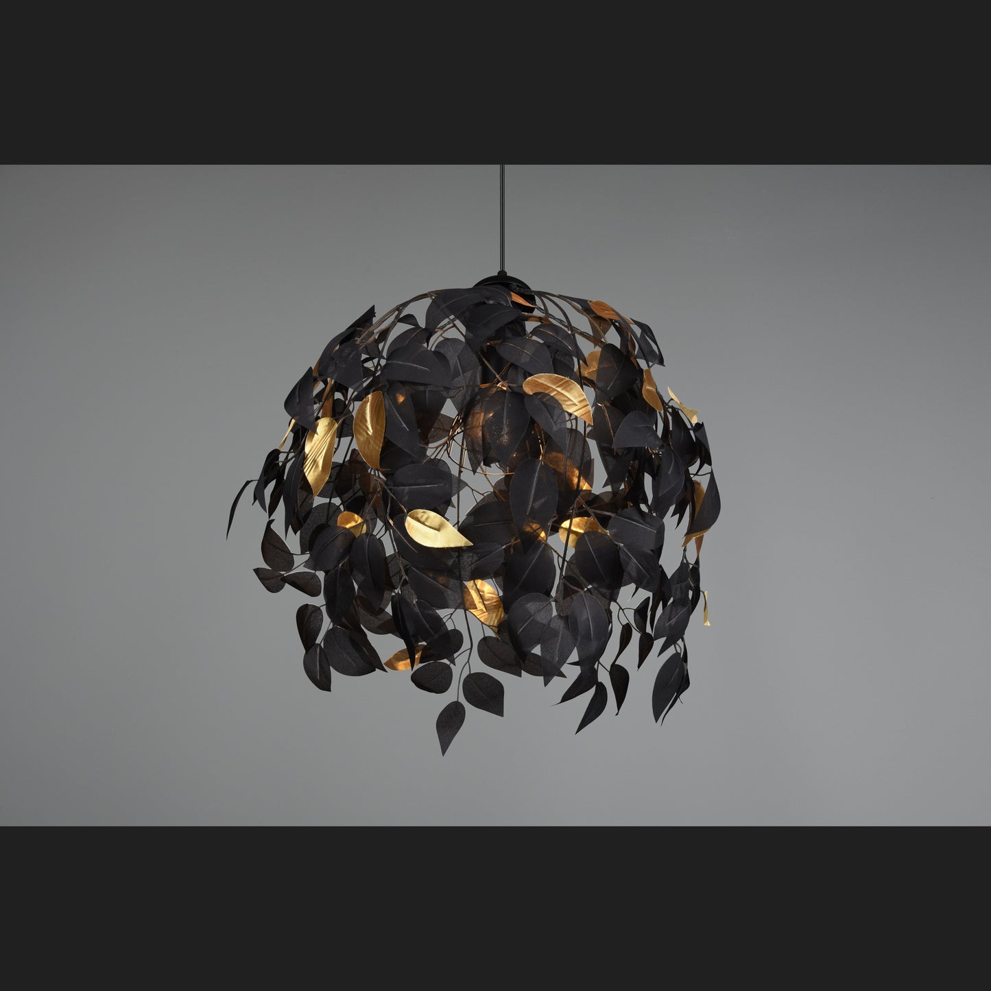 Leavy - Chandelier - Black - Gold - Reality