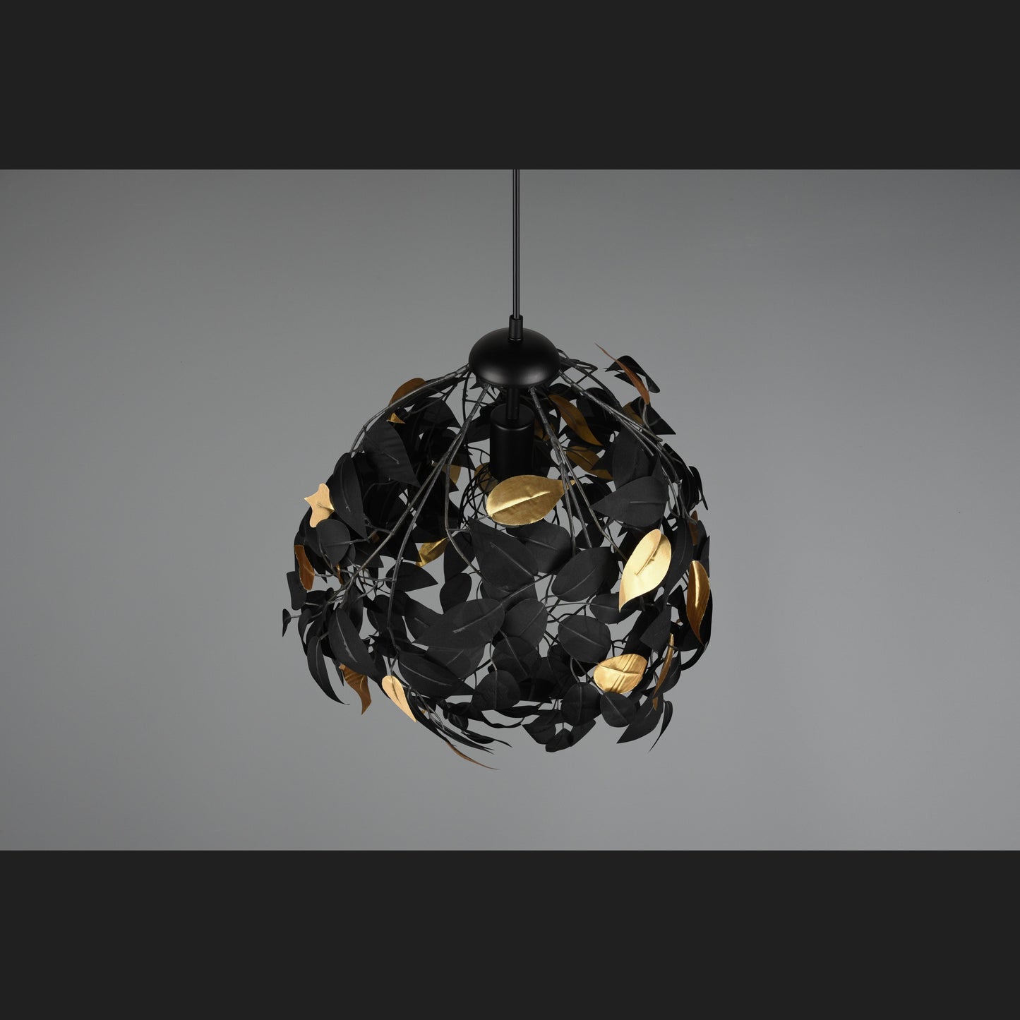 Leavy - Chandelier - Black - Gold - Reality