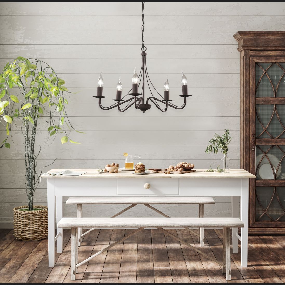 Country - Chandelier - Rusty - Reality