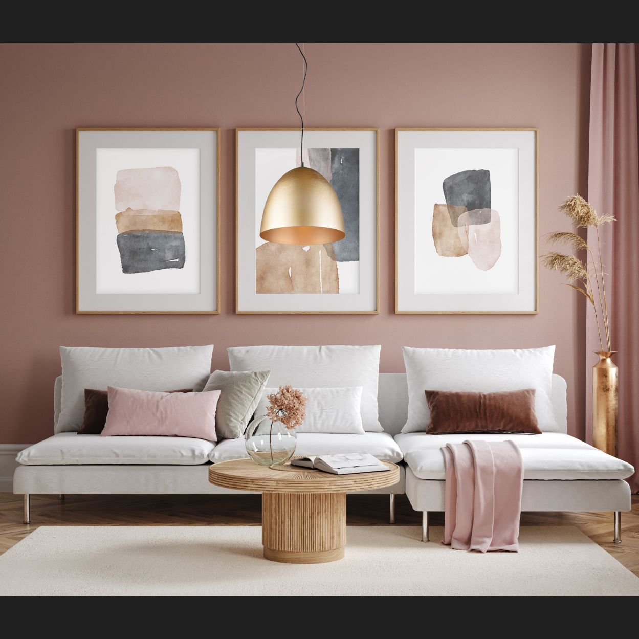 Tilda - Pendant - Brass Matt - Reality