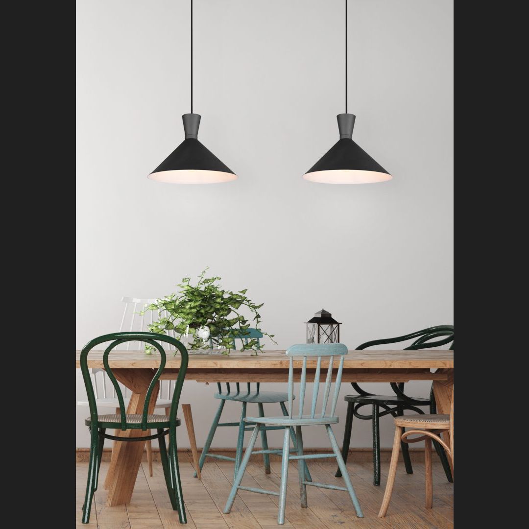 Enzo - Pendant - Black Matt - Reality