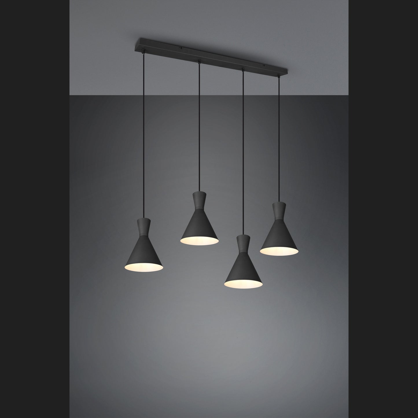 Enzo - Pendant - Black Matt - Reality