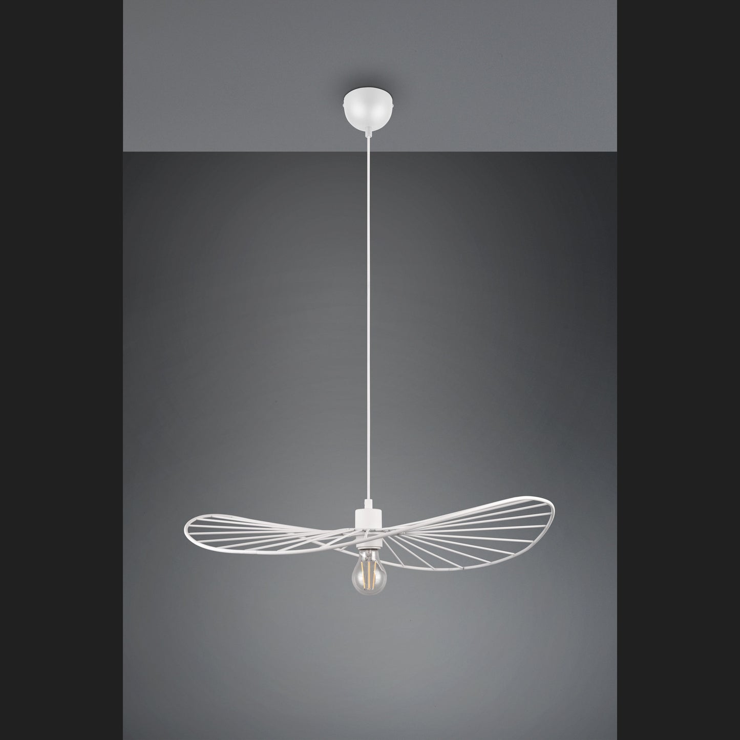 Chapeau - Pendant - White Matt - Reality