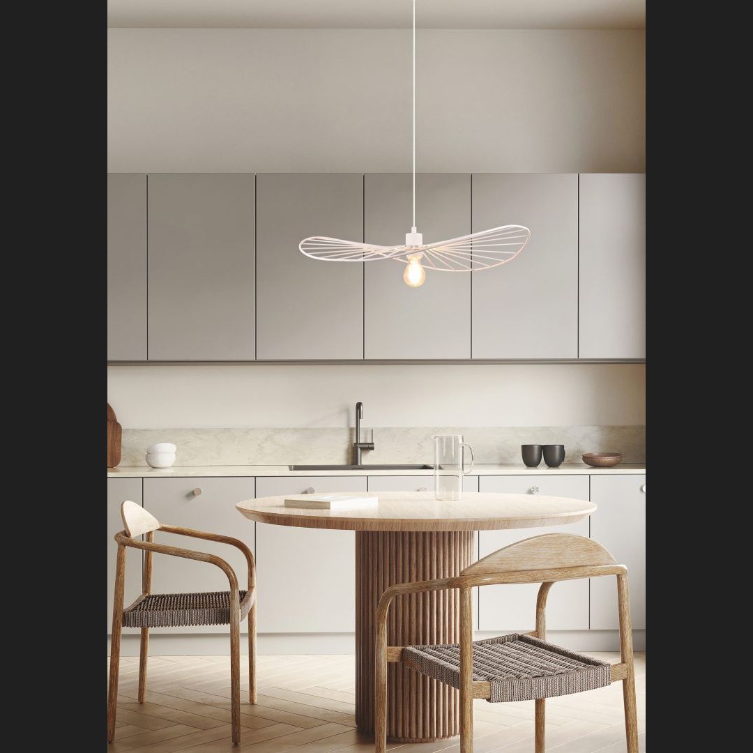 Chapeau - Pendant - White Matt - Reality