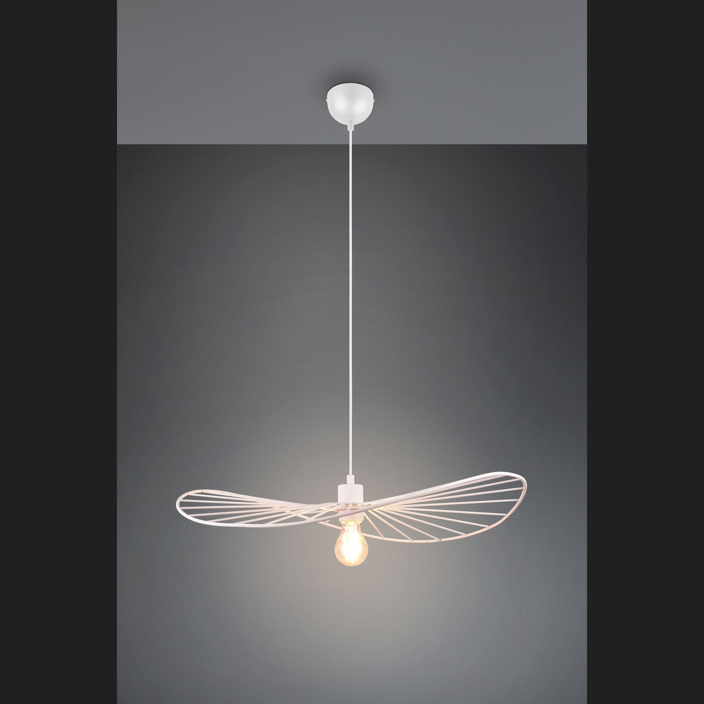 Chapeau - Pendant - White Matt - Reality