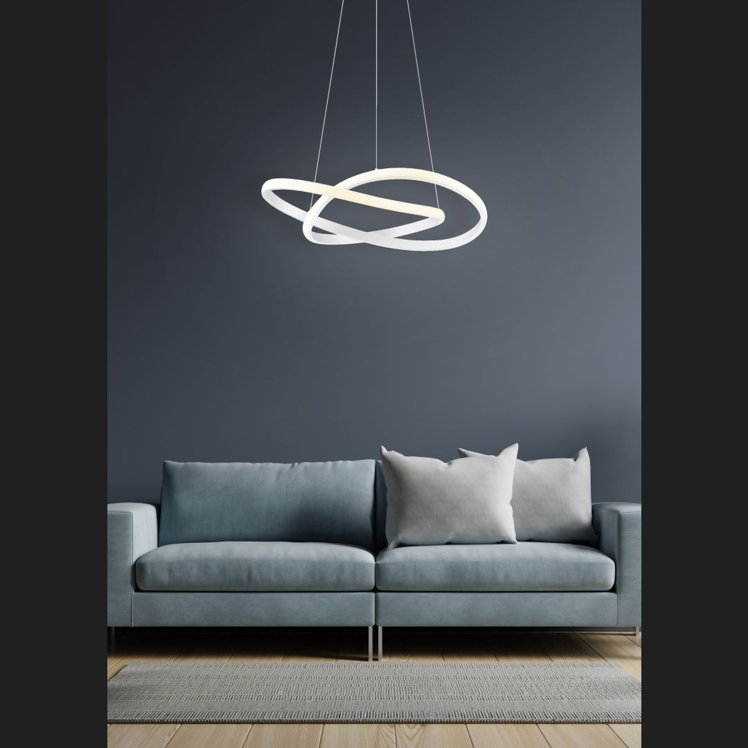 Course - Pendant - White Matt - Reality