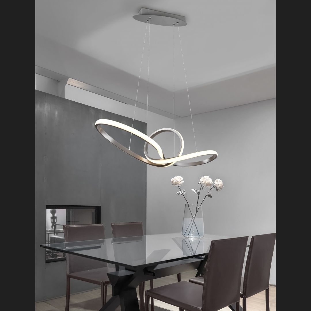 Sansa - Pendant - Nickel Matt - Reality