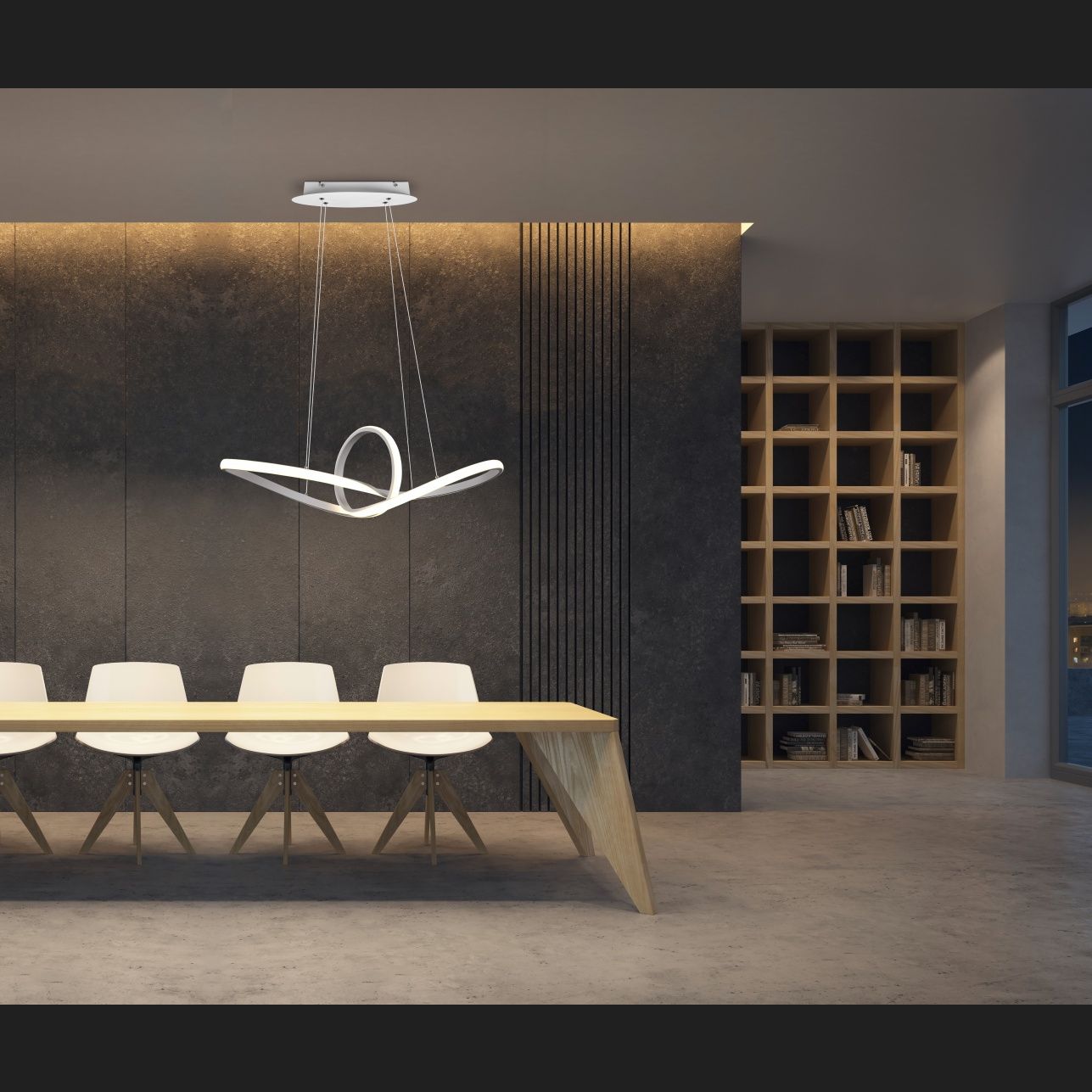 Sansa - Pendant - White Matt - Reality