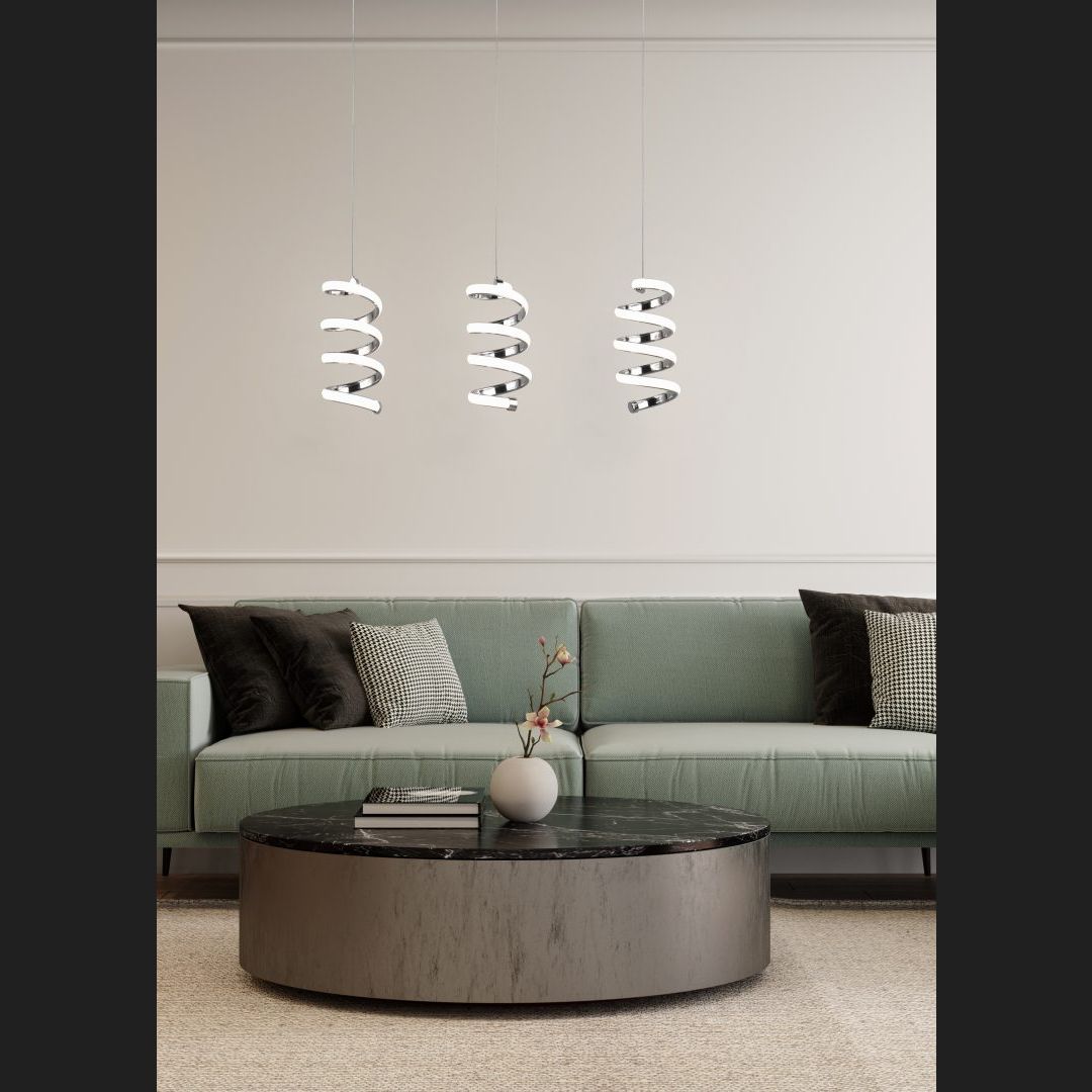 Laola - Pendant - Chrome - Reality