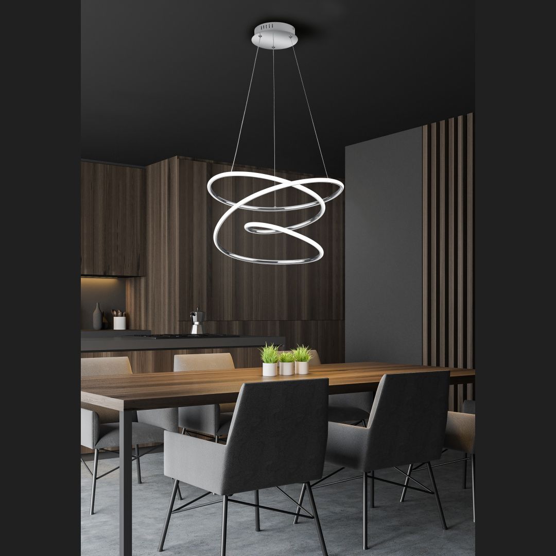 Bologna - Pendant - Chrome - Reality