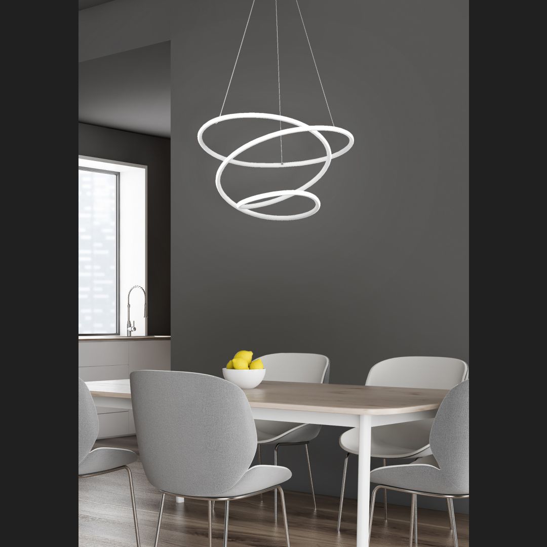 Bologna - Pendant - White Matt - Reality