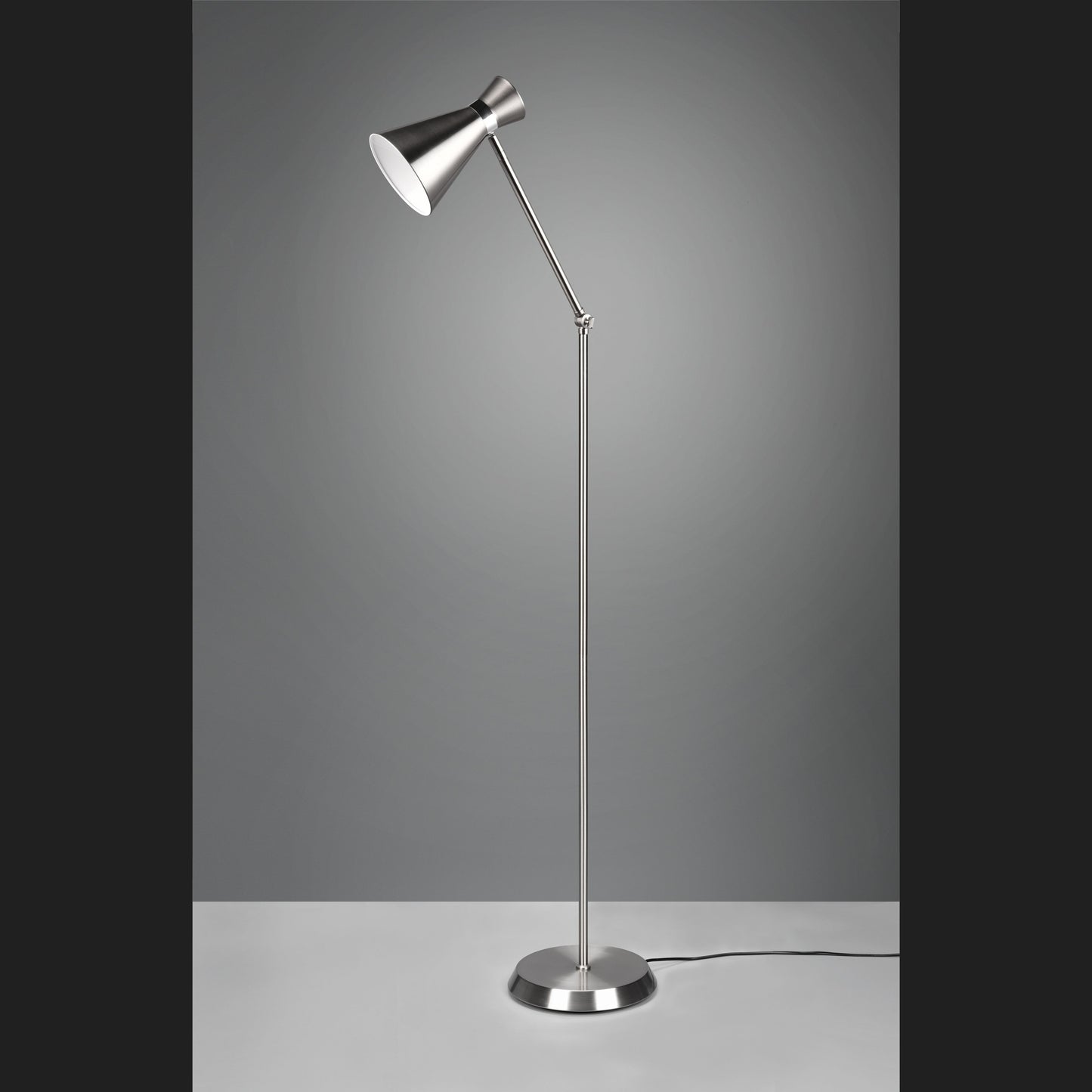 Enzo - Floor lamp - Nickel Matt - Reality