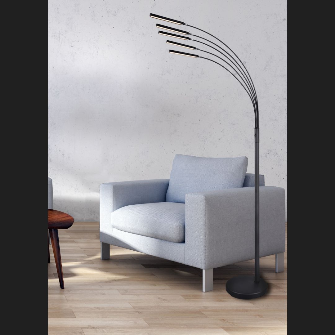 Reed - Floor lamp - Black Matt - Reality