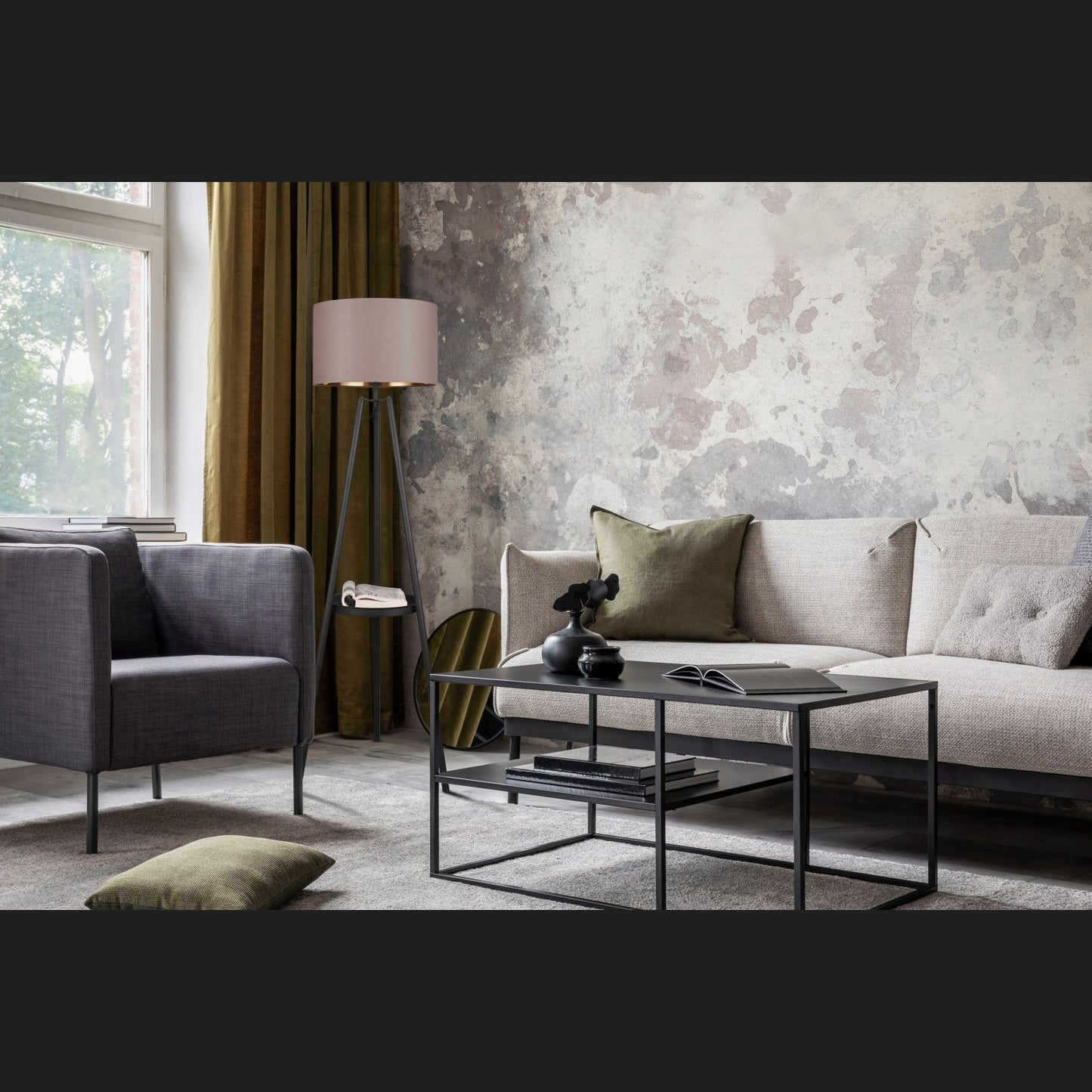 Colette - Floor lamp - Taupe - Reality