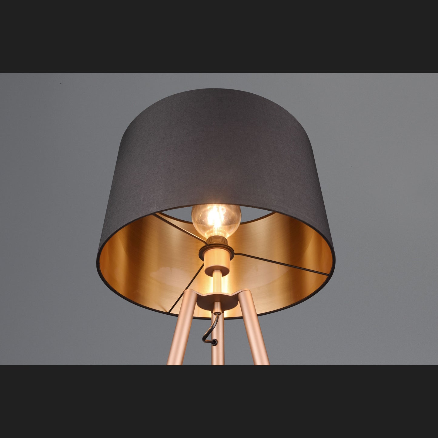 Colette - Floor lamp - Black - Gold - Reality