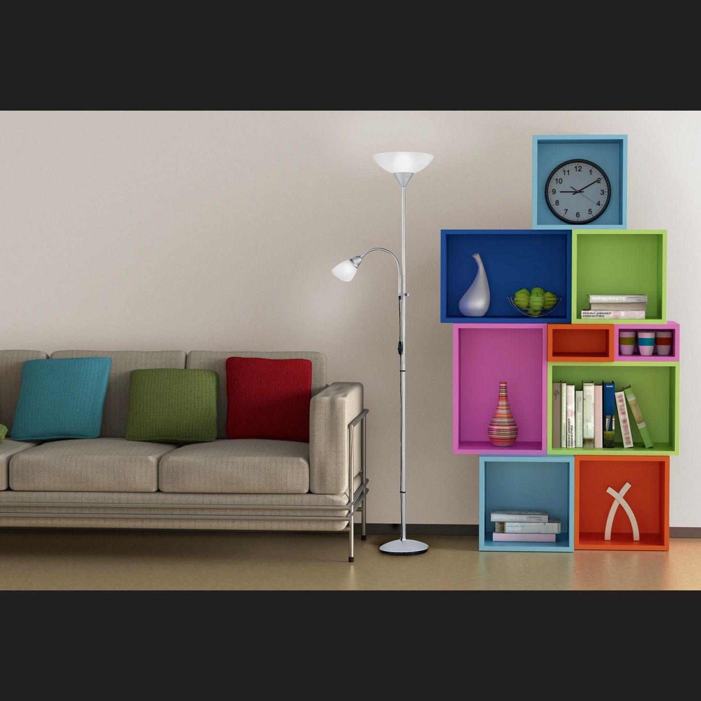 Erzwo - Floor lamp - White - Reality
