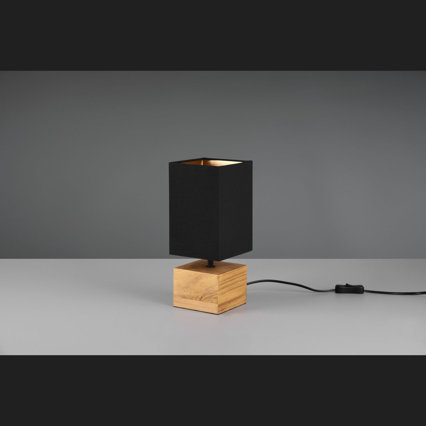 Woody - Table lamp - Black - Gold - Reality