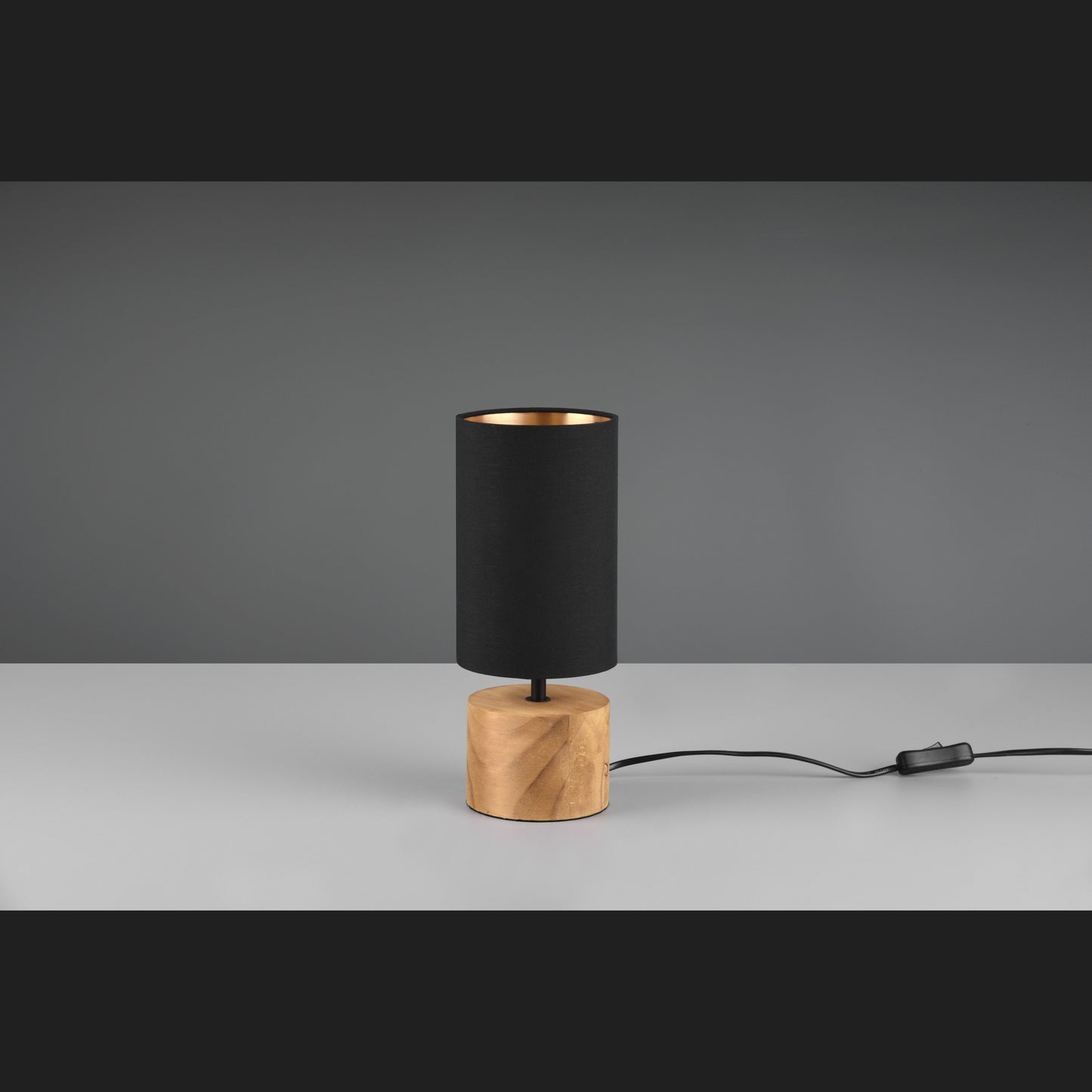 Woody - Table lamp - Black - Gold - Reality