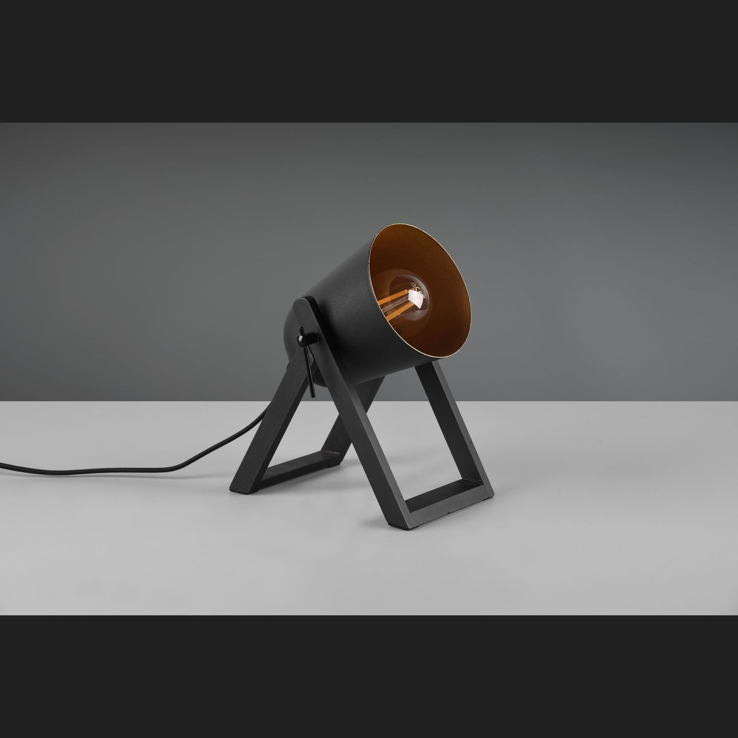 Marc - Table lamp - Black - Gold - Reality