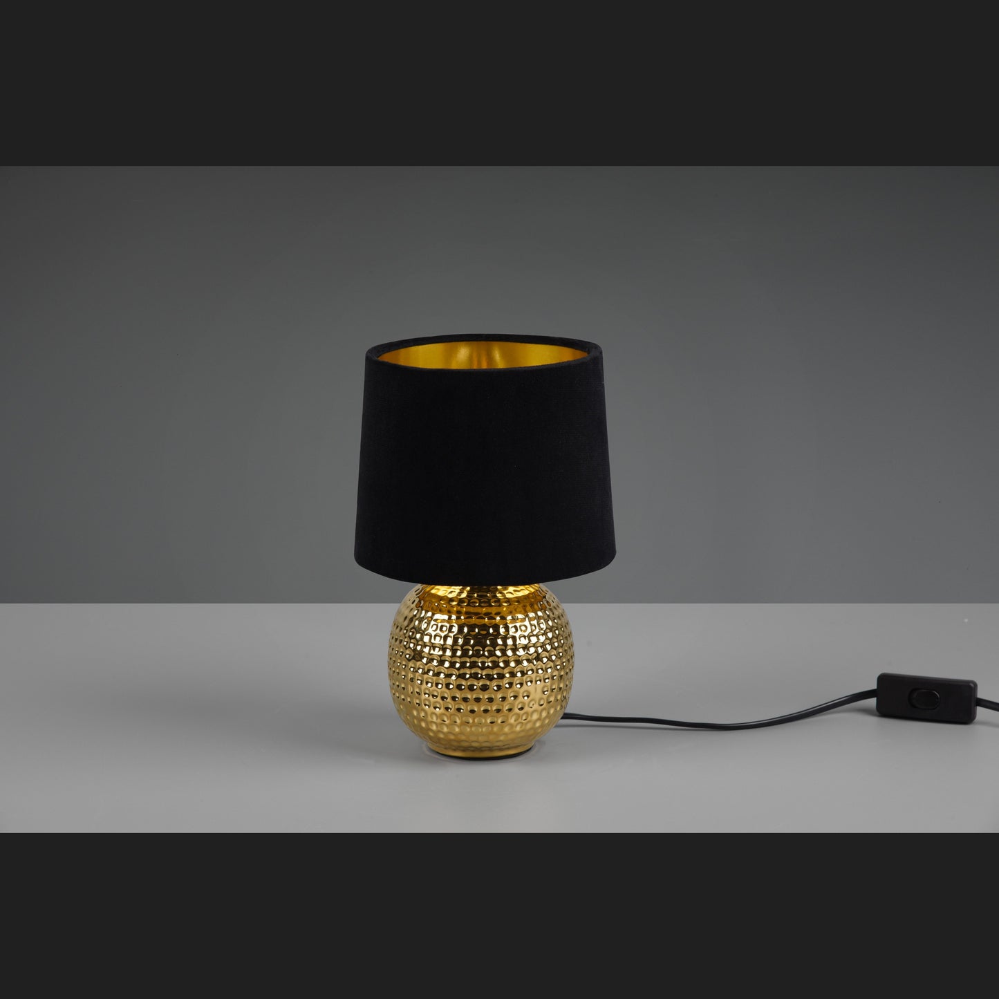 Sophia - Table lamp - Black - Gold - Reality