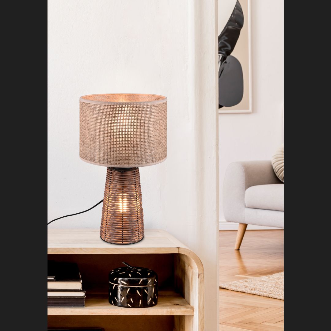 Straw - Table lamp - Brown - Reality