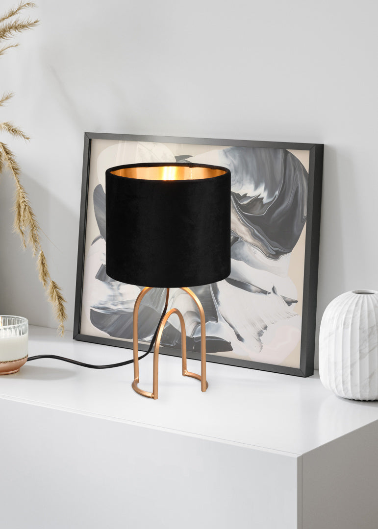 Grace - Table lamp - Black - Gold - Reality