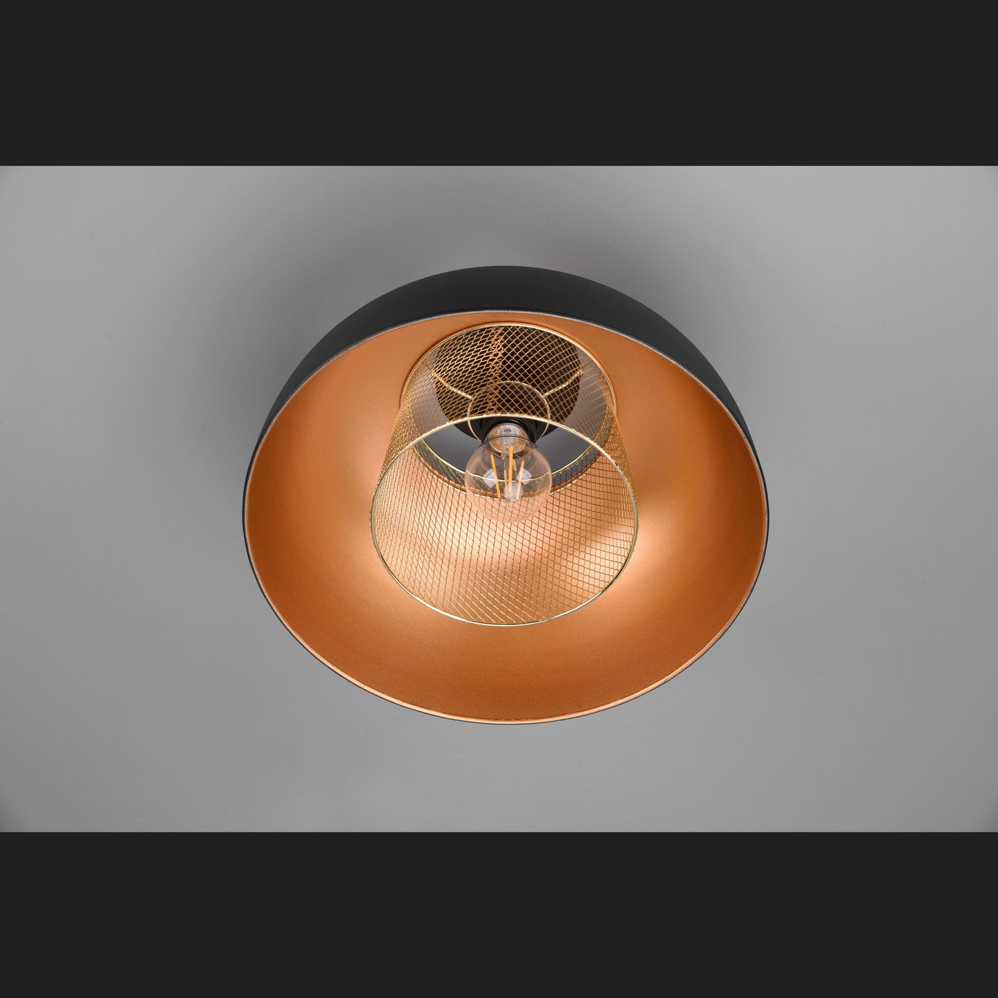 Punch - Ceiling lamp - Black Matt - Reality