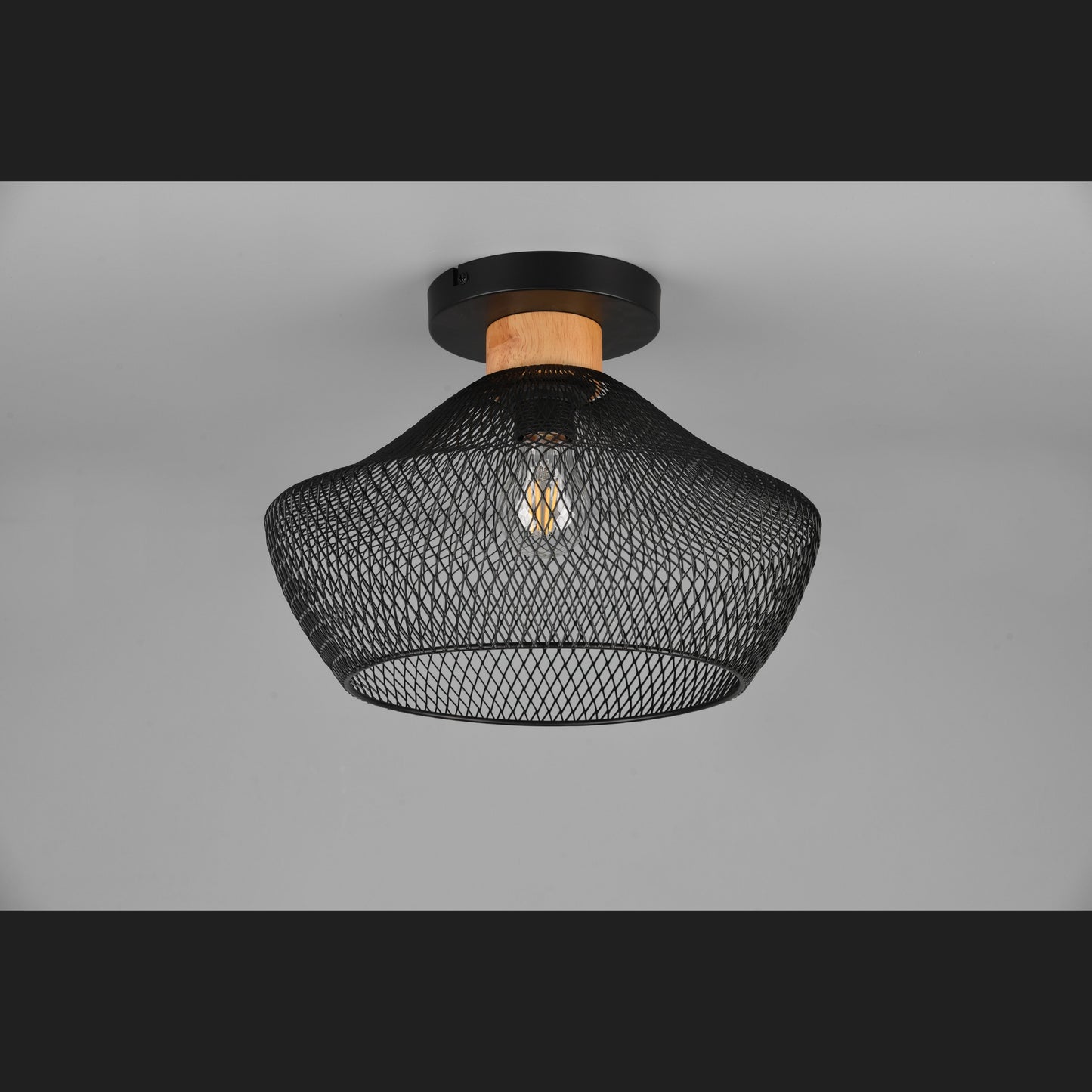 Valeria - Ceiling lamp - Black Matt - Reality