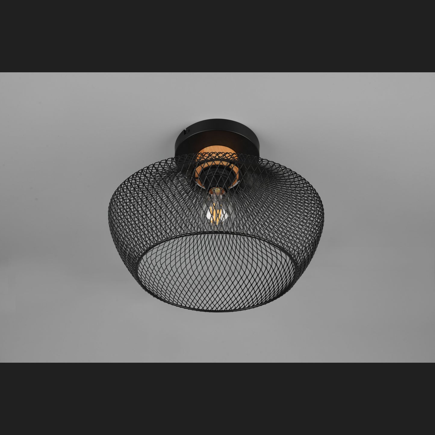 Valeria - Ceiling lamp - Black Matt - Reality