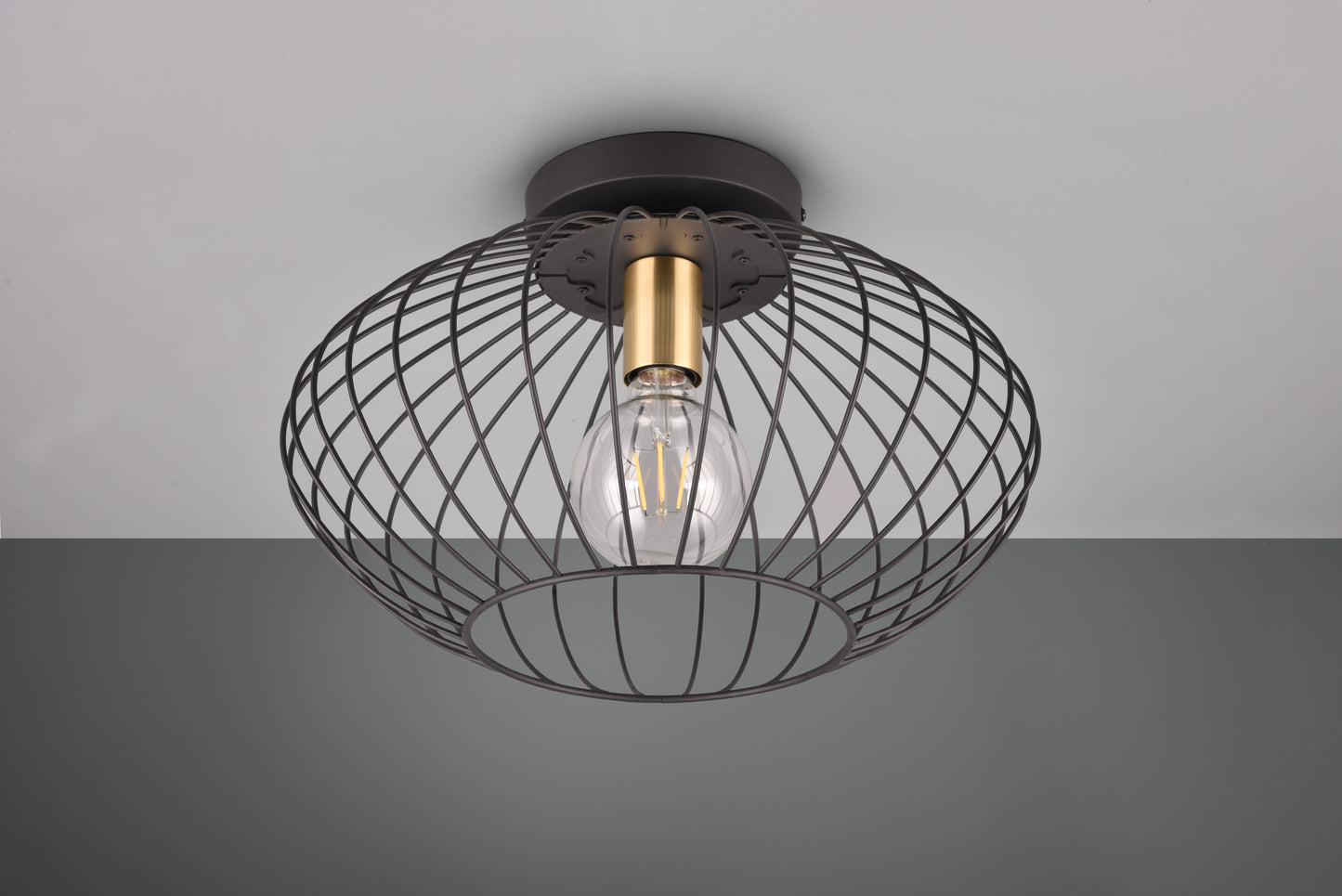 Grid - Ceiling lamp - Black Matt - Reality