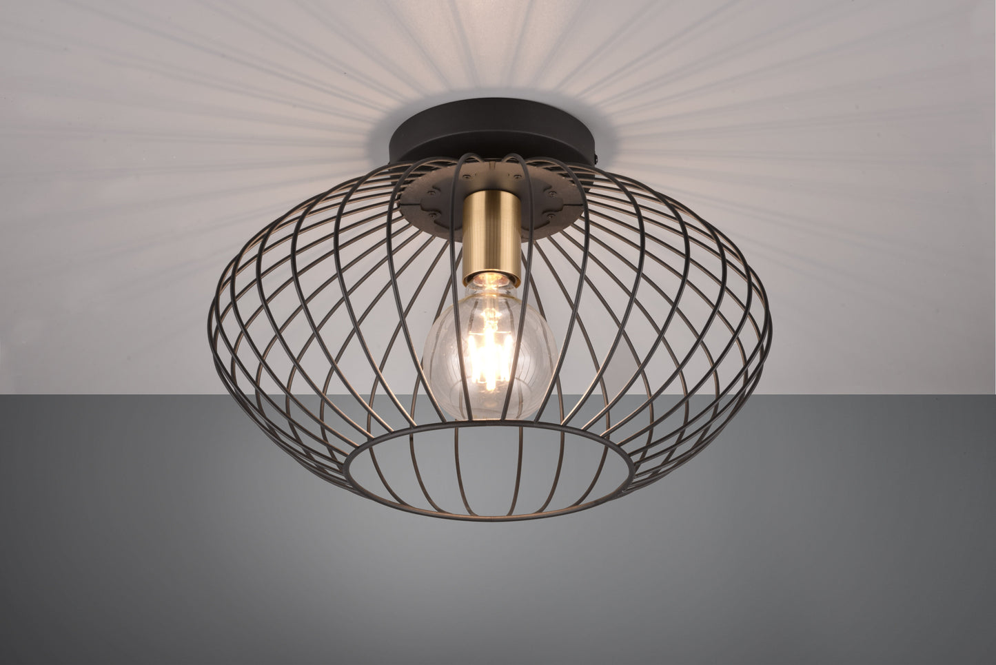 Grid - Ceiling lamp - Black Matt - Reality
