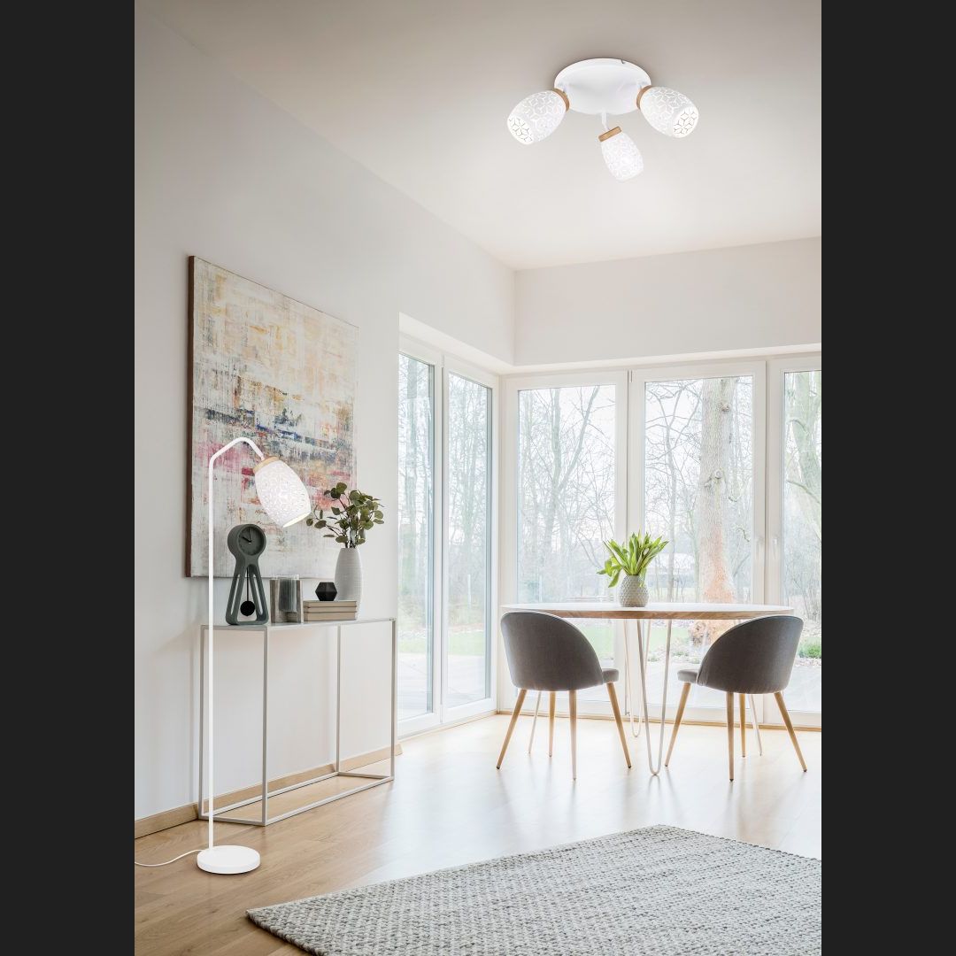 Bidar - Ceiling Lamp - White Matt - Reality - R61573331