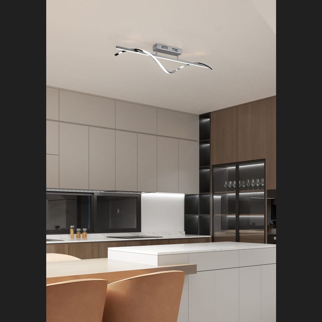 Isabel - Ceiling lamp - Chrome - Reality