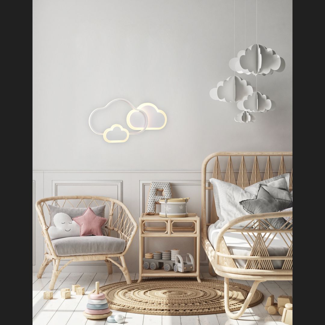 Cloudy - Wall lamp - White Matt - Reality
