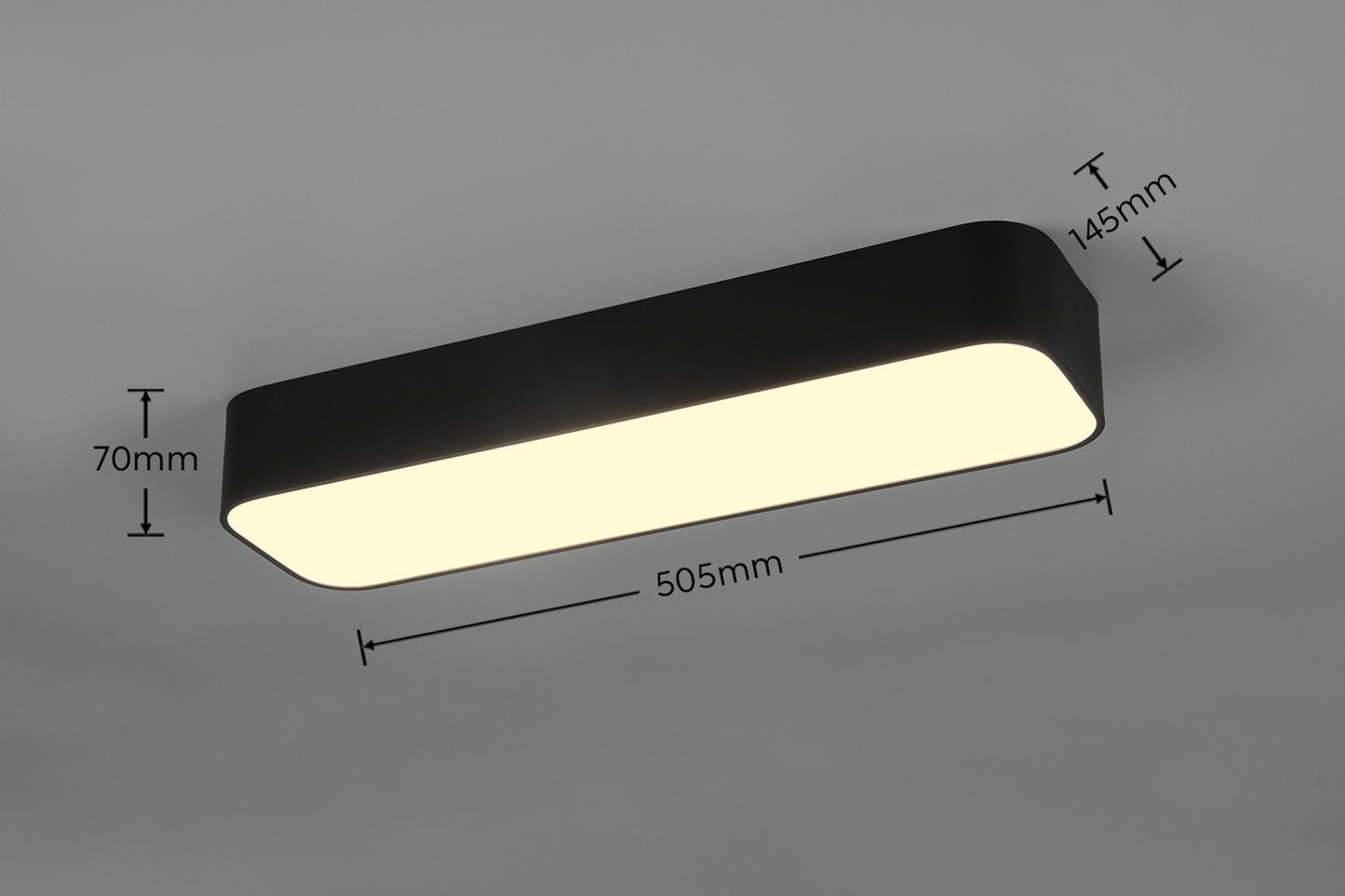 Asterion - Ceiling lamp - Black Matt - Reality