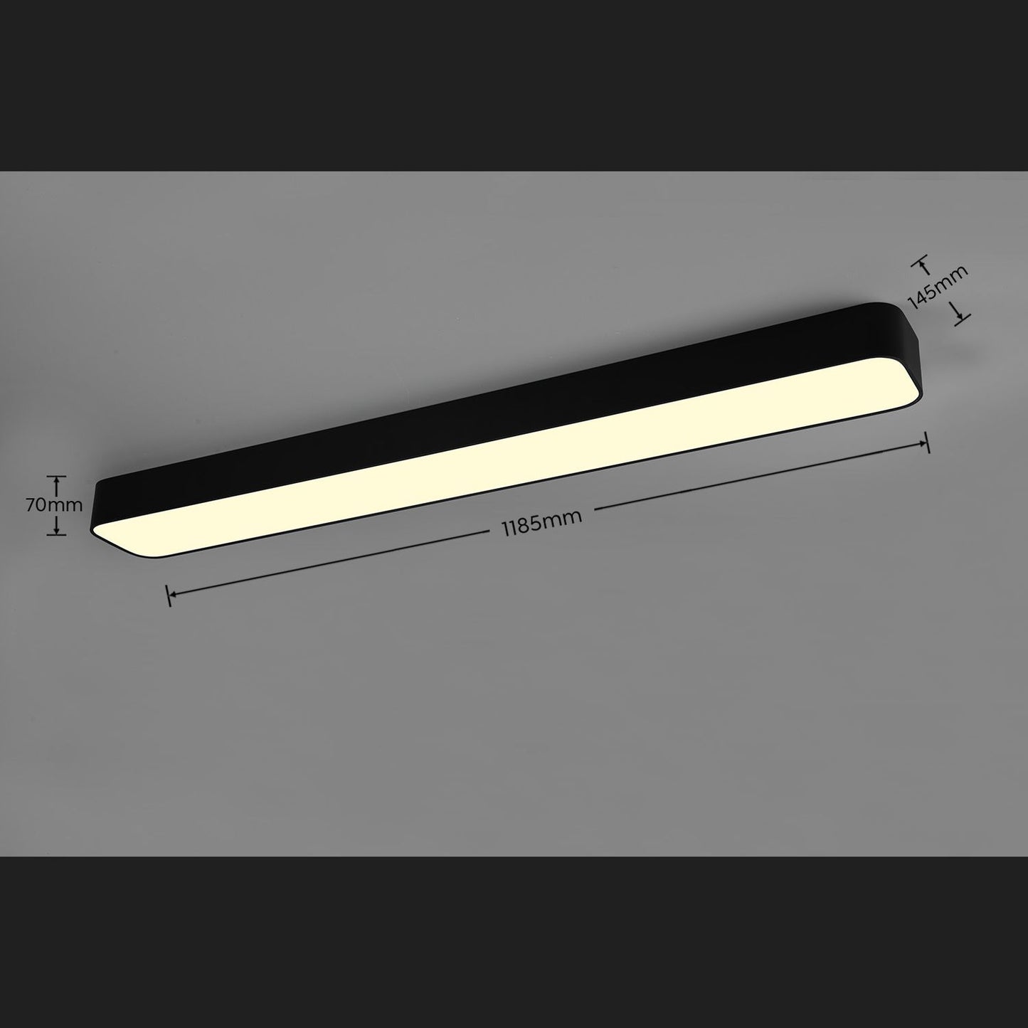 Asterion - Ceiling lamp - Black Matt - Reality