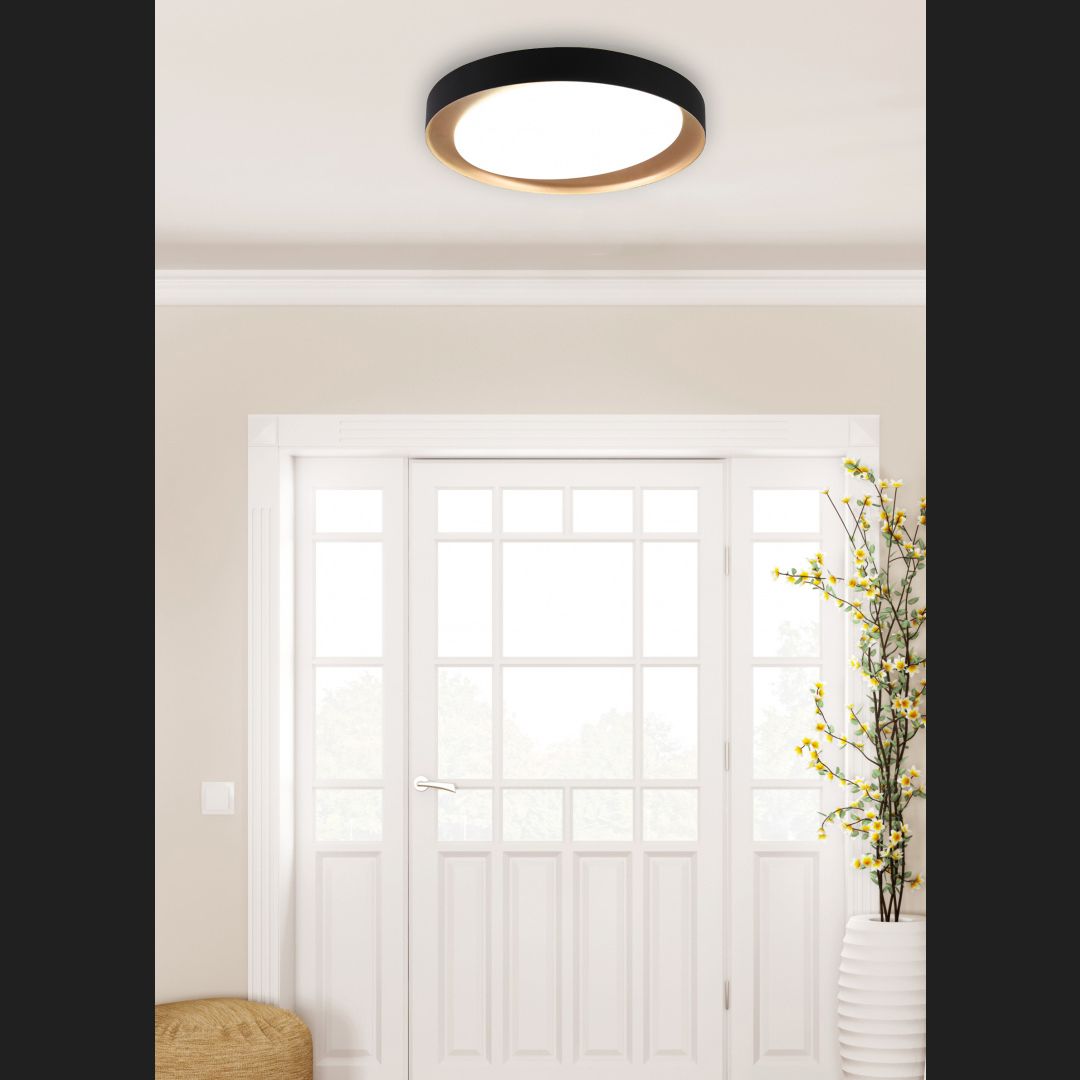 Zeta - Ceiling lamp - Black - Reality