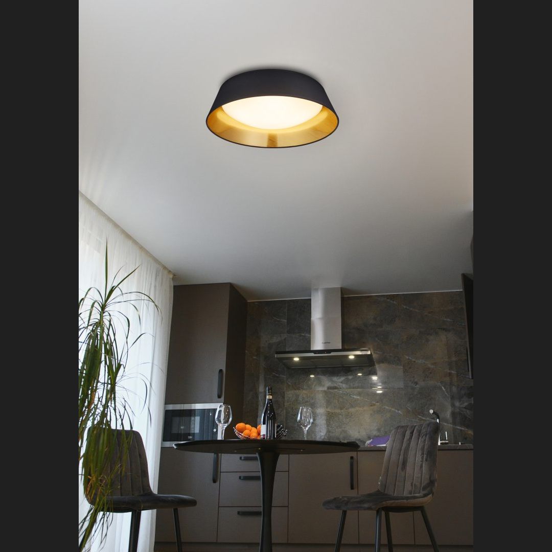 Ponts - Ceiling lamp - Black - Reality