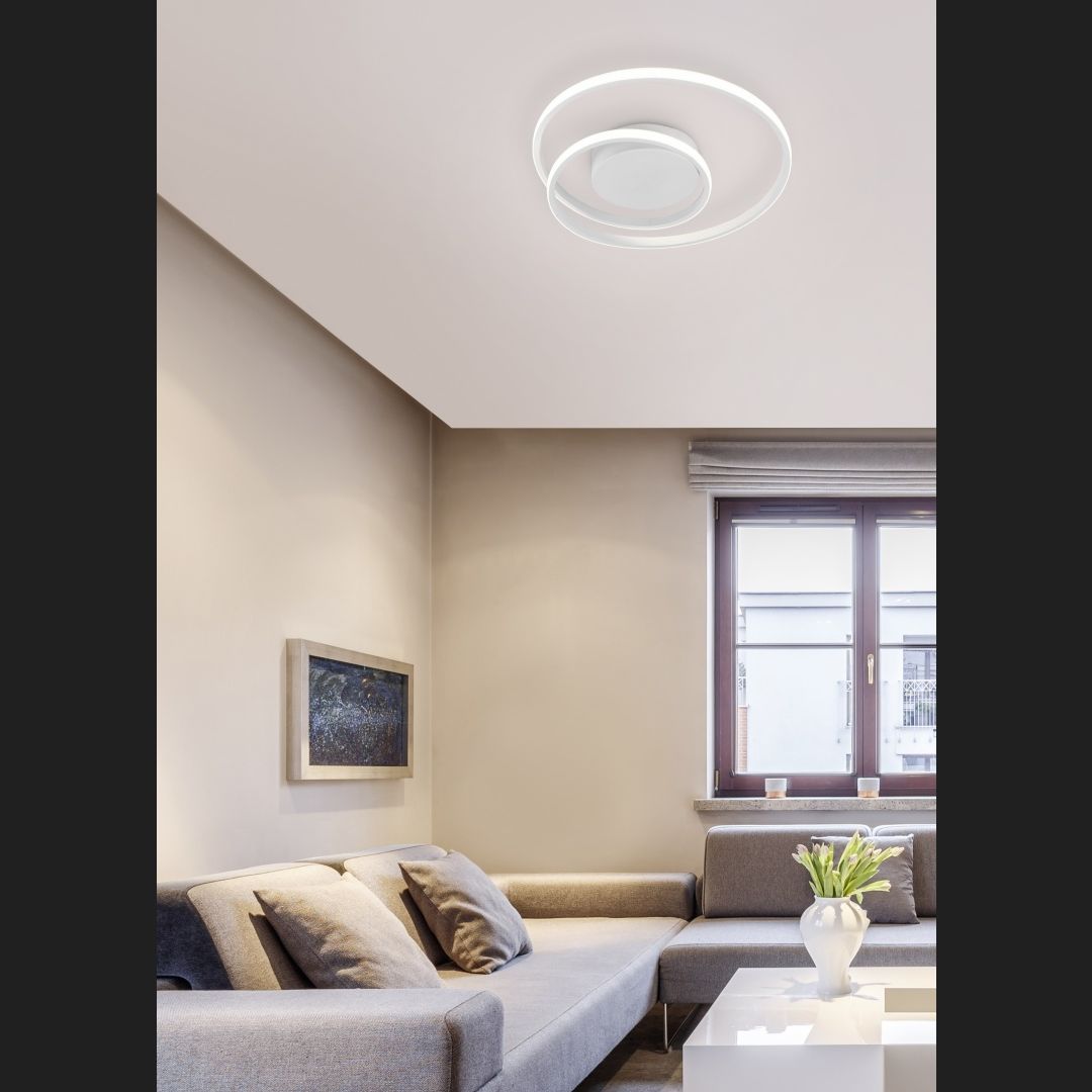 Zibal - Ceiling lamp - White Matt - Reality